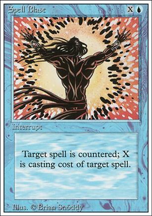 Magic the Gathering: Revised (Base Set) card 82 Spell Blast