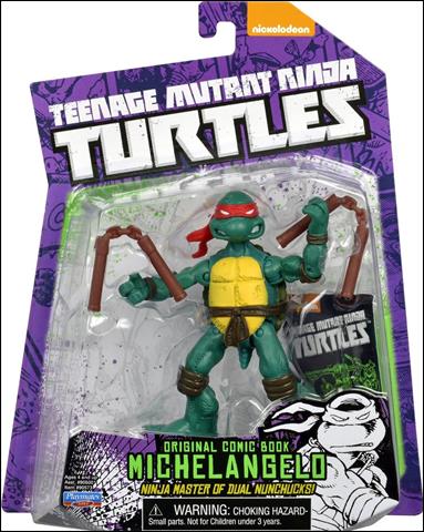Teenage Mutant Ninja Turtles (2012) figure 50 Original Comic Book Michelangelo with Card