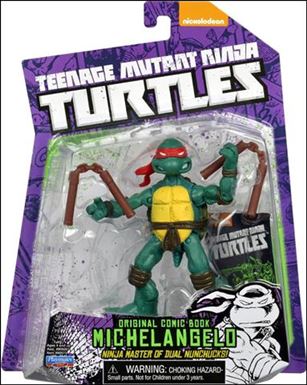 Teenage Mutant Ninja Turtles (2012) figure 50 Original Comic Book Michelangelo with Card