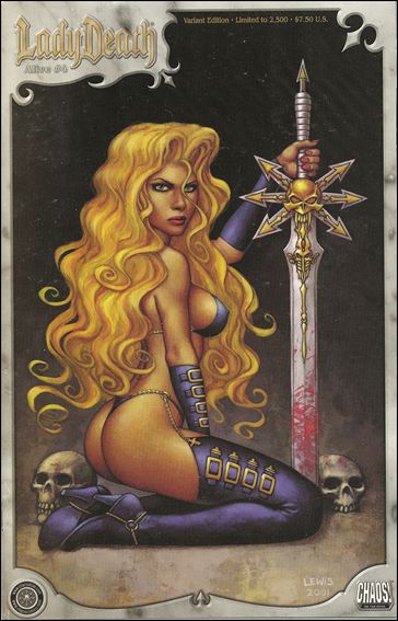 Lady Death: Alive issue 4-C Silver Border Cover 1/2500 