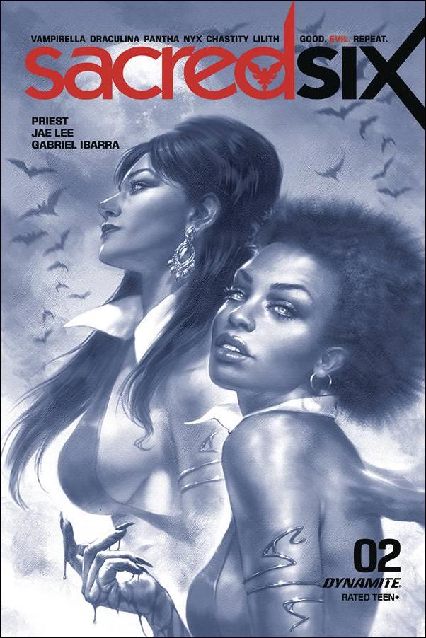 Sacred Six issue 2-M Lucio Parrillo 1:25 Blue Tint Cover