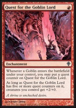 Magic the Gathering: Worldwake (Base Set) card 86 Quest for the Goblin Lord