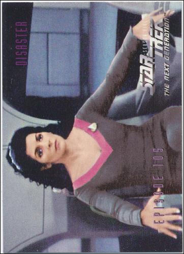Star Trek: The Next Generation - The Episode Collection Season Five (Base Set) card 444 Disaster, Episode 105C