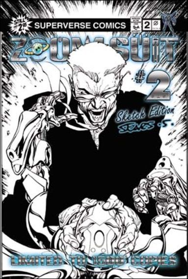 Zoom Suit issue 2-E Bart Sears Sketch Cover 1/1500
