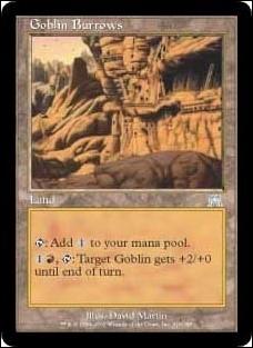 Magic the Gathering: Onslaught (Base Set) card 318 Goblin Burrows