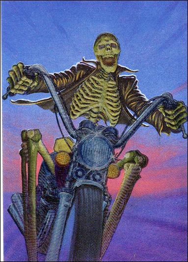 James Warhola (Metallic Card Subset) card M4 Skeleton Biker