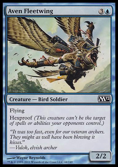 Magic the Gathering: 2012 Core Set (Base Set) card 44 Aven Fleetwing