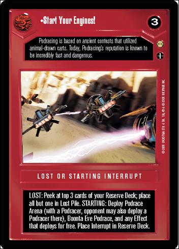 Star Wars: Tatooine Limited (Base Set) card 35 Start Your Engines!
