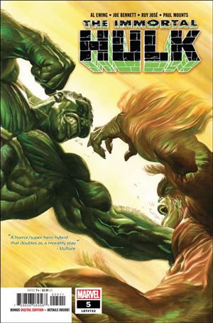 Immortal Hulk issue 5 Alex Ross Cover