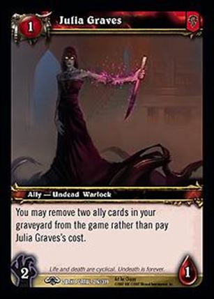 World of Warcraft: Through the Dark Portal (Base Set) card 216 Julia Graves