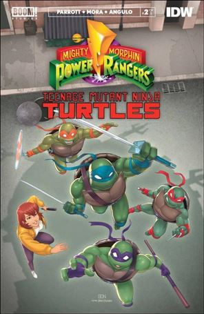 Mighty Morphin Power Rangers / Teenage Mutant Ninja Turtles II issue 2-D Bon Bernardo Cover