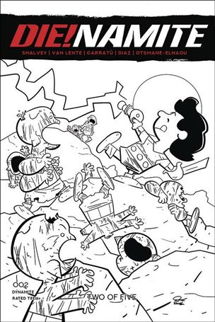 Die!namite issue 2-I Jacob Edgar 1:7 B&W 