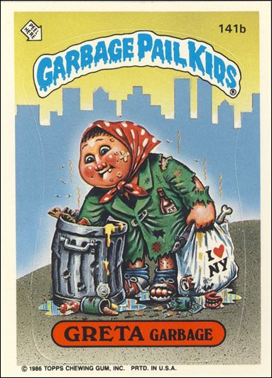 Garbage Pail Kids: Series 04 (Base Set) card 141b Greta Garbage