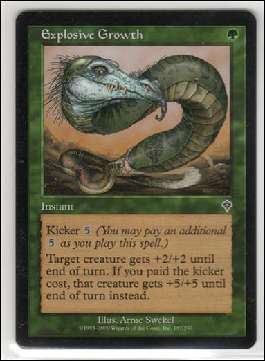Magic the Gathering: Invasion (Base Set) card 187 Explosive Growth