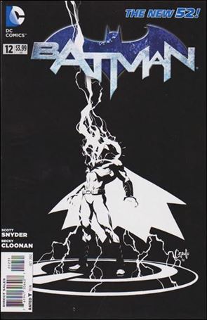 Batman (2011) issue 12-E Greg Capullo 1:100 Black and White Cover
