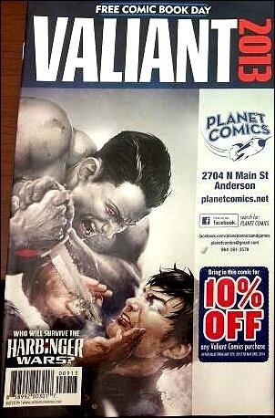 Valiant Comics FCBD 2013 Special issue 1-D Planet Comics Cover