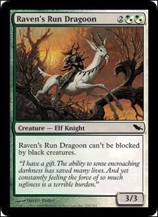 Magic the Gathering: Shadowmoor (Base Set) card 235 Raven's Run Dragoon