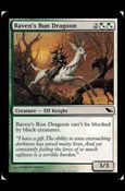 Magic the Gathering: Shadowmoor (Base Set) card 235 Raven's Run Dragoon
