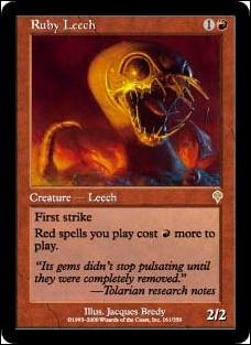 Magic the Gathering: Invasion (Base Set) card 161 Ruby Leech