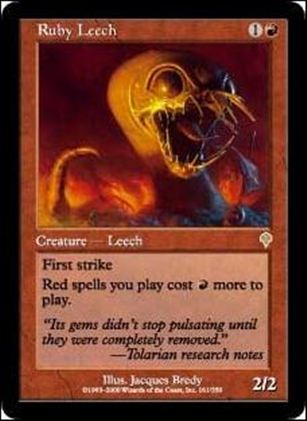 Magic the Gathering: Invasion (Base Set) card 161 Ruby Leech