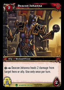 World of Warcraft: Heroes of Azeroth (Base Set) card 234 Deacon Johanna