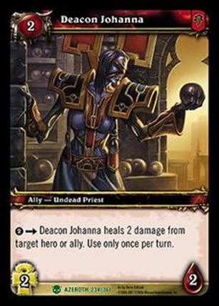 World of Warcraft: Heroes of Azeroth (Base Set) card 234 Deacon Johanna