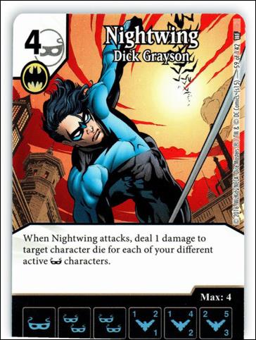 DC Comics Dice Masters World's Finest card 59 Nightwing: Dick Grayson