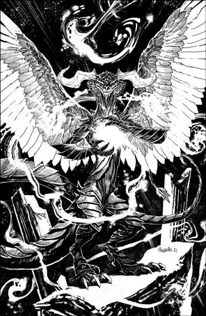 Magic issue 11-D Yanick Paquette Ubagged Hidden Spark B&W Cover