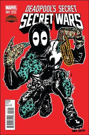 Deadpool's Secret Secret Wars issue 1-C Nick Gazin Run the Jewels Cover