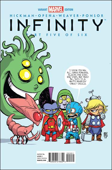 Infinity issue 5-E Skottie Young "Baby" Cover