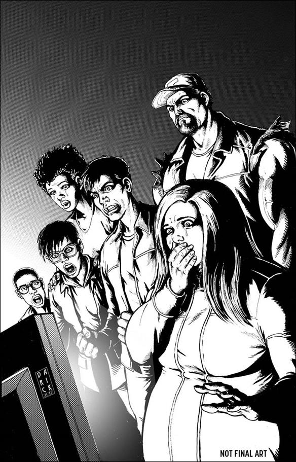 Harbinger: Renegade issue 7-E Darick Robertson 1:50 Black And White Cover