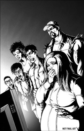 Harbinger: Renegade issue 7-E Darick Robertson 1:50 Black And White Cover