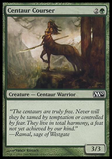 Magic the Gathering: 2010 Core Set (Base Set) card 172 Centaur Courser