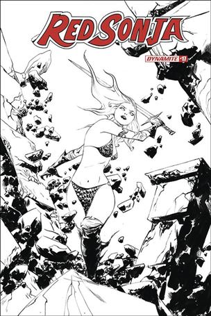 Red Sonja (2019) issue 17-O Jae Lee 1:30 Black & White Cover