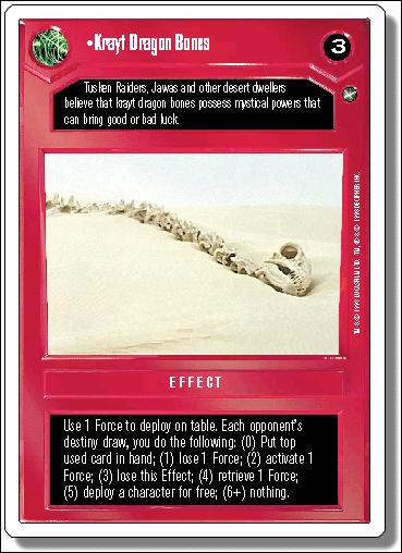 Star Wars: A New Hope Revised (Base Set) card 41 Krayt Dragon Bones