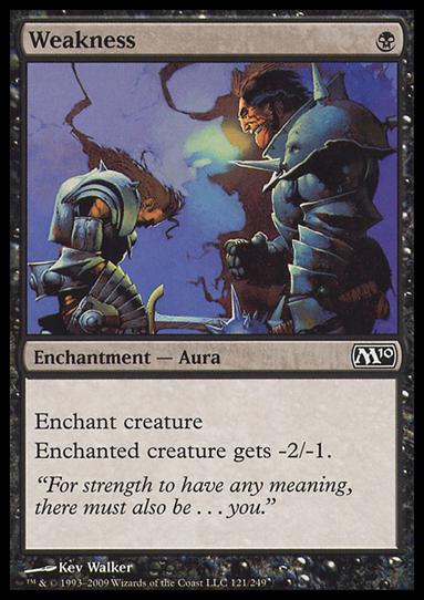 Magic the Gathering: 2010 Core Set (Base Set) card 121 Weakness