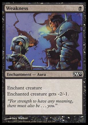 Magic the Gathering: 2010 Core Set (Base Set) card 121 Weakness