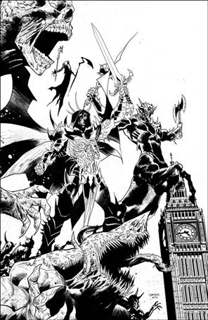 Once & Future issue 17-B Dan Mora 1:10 Black & White Virgin Cover