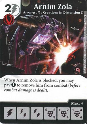 Marvel Dice Masters Avengers Infinity Campaign Box  card 3 Arnim Zola: Amongst My Creations in Dimension Z