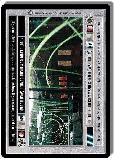 Star Wars: Hoth Limited (Base Set) card 137 Hoth: Echo Command Center (War Room)