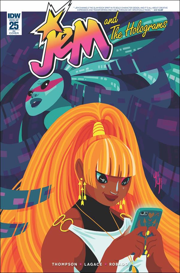 Jem and the Holograms issue 25-C Gisele Lagace 1:10 Cover