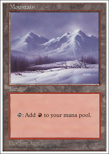 Magic the Gathering: 5th Edition (Base Set) card 433 Mountain