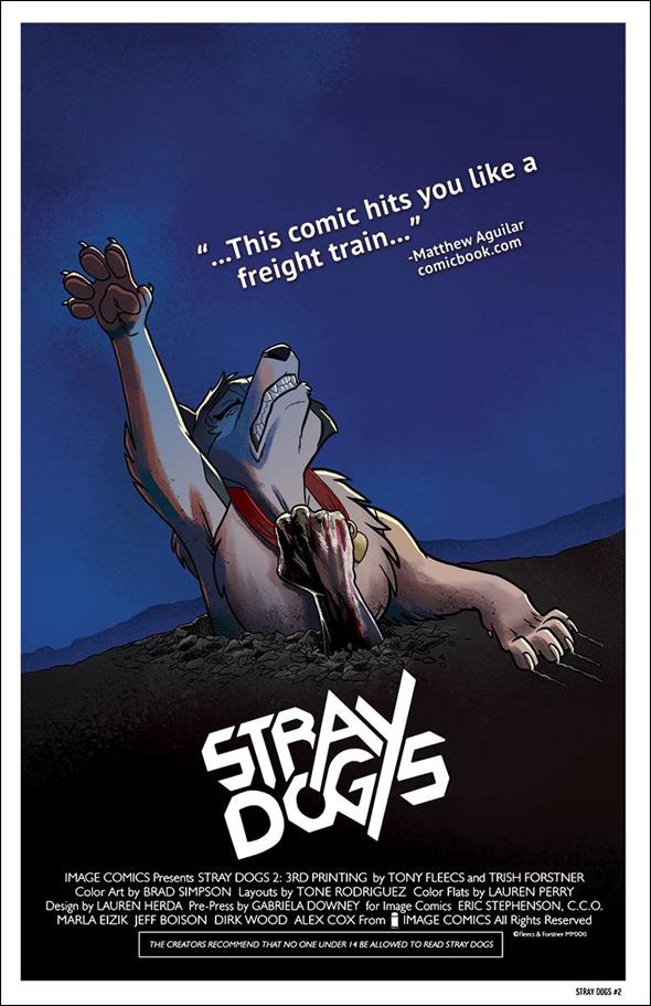 Stray Dogs issue 2-D Third Printing Cover