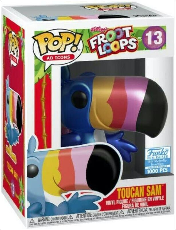 POP! Ad Icons figure 13-B Toucan Sam (Metallic) Funko Shop Exclusive 1/1000