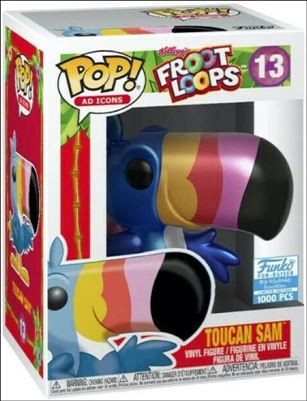 POP! Ad Icons figure 13-B Toucan Sam (Metallic) Funko Shop Exclusive 1/1000