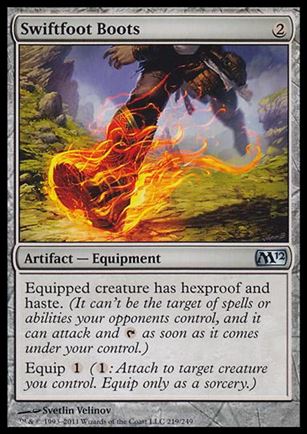 Magic the Gathering: 2012 Core Set (Base Set) card 219 Swiftfoot Boots