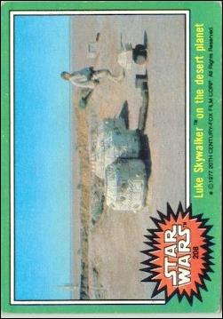 Star Wars: Series 4 (Base Set) card 208 Luke Skywalker on the desert planet