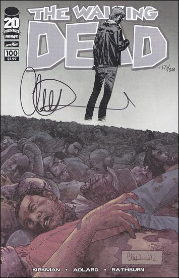 Walking Dead (2003) issue 100-P DF Adlard Cover (signed by Charlie Adlard) 1/500