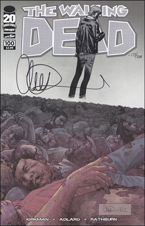 Walking Dead (2003) issue 100-P DF Adlard Cover (signed by Charlie Adlard) 1/500