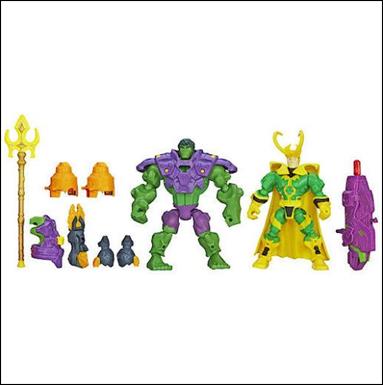 Marvel Super Hero Mashers (2-Packs)  figure 1-B Hulk vs Loki (Loose)